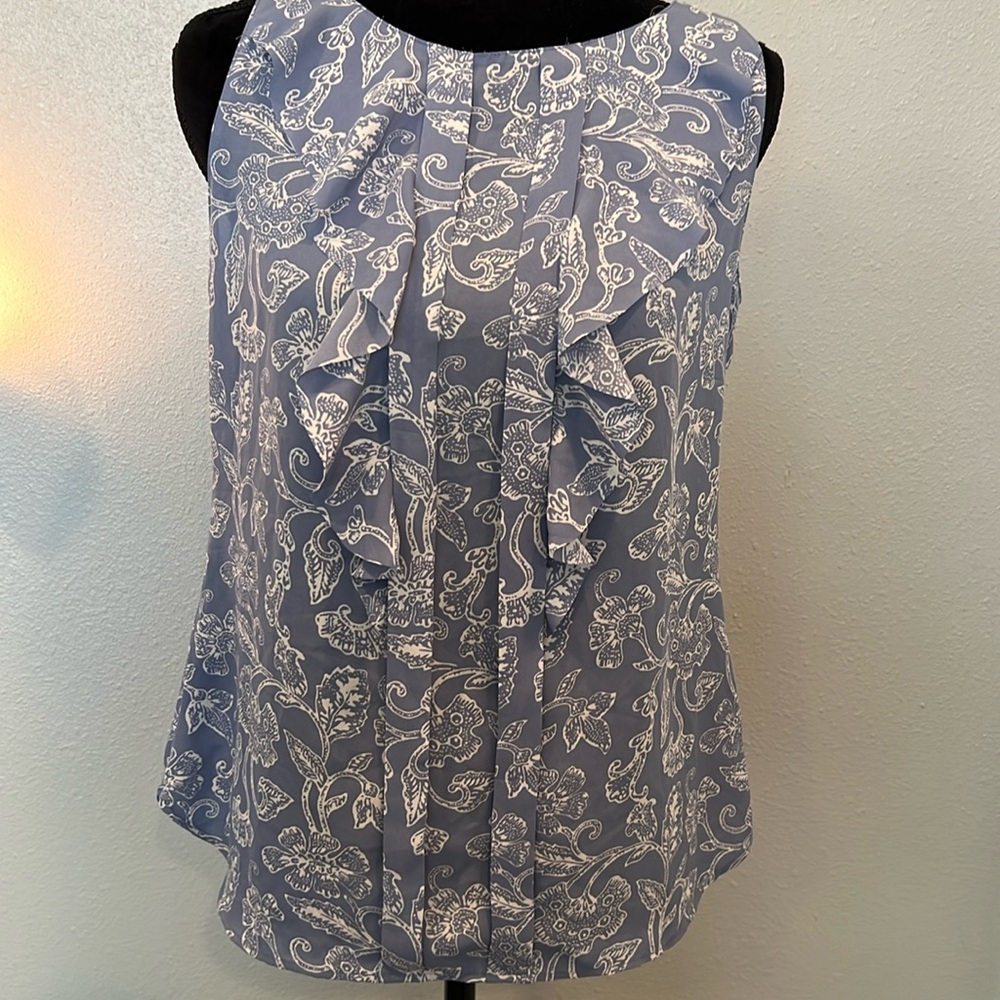 Loft Blouse with Ruffle Size Small